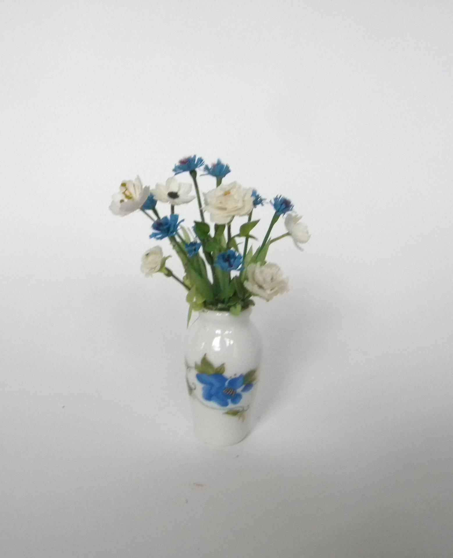 Bleuets vase bleu